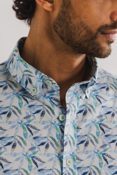 State of Art shirt ss print satin